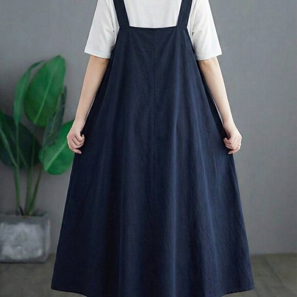 Elegant Navy Blue Dress - Picture 5 of 5